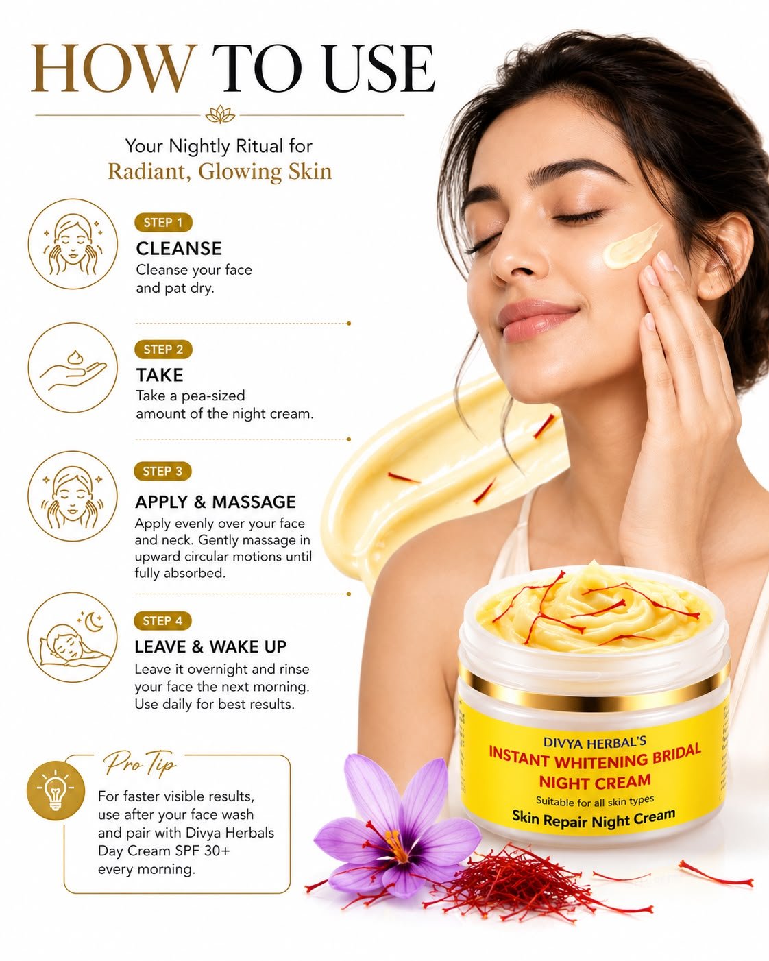 Instant Whitening Bridal Night Cream thumbnail 3