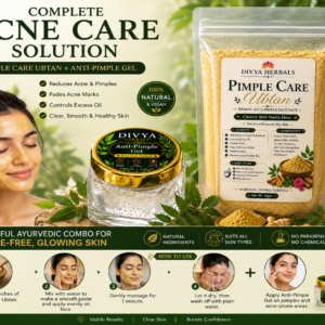 Acne Care Combo | Pimple Care Ubtan + Anti-Pimple Gel for Pimples, Acne Marks & Oily Skin