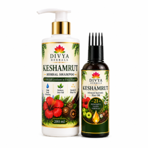 Keshamrut Hair Care Combo | Herbal Hair Oil + Herbal Shampoo for Hair Fall & Healthy Hair