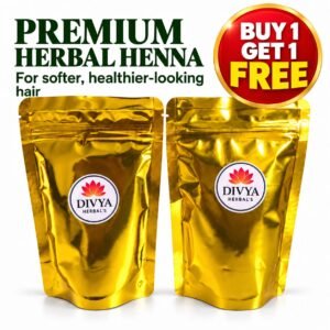 Divya Herbal’s Premium Sojat Herbal Henna — Buy 1 Get 1 Free